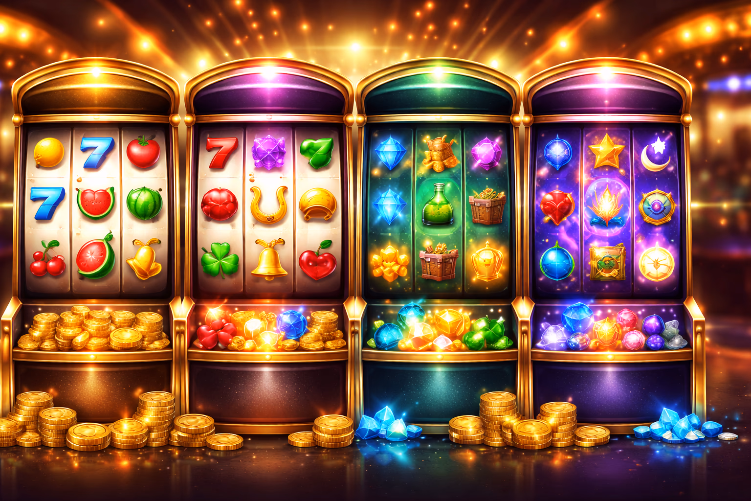 Tragamonedas destacadas y categorías de carretes MX-WIN
